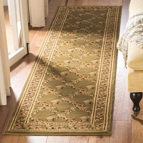 Vista 10 de SAFAVIEH Lyndhurst Collection - Alfombra de pasillo, 2 pies 3 pulgadas x 8 pies, color negro y marrón, diseño tradicional de enrejado floral,
