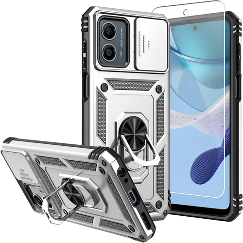 Vista 22 de Funda para Moto G 5G 2023, [No para la versión 2022] con protectores de pantalla y cubierta de cámara, [Grado militar] cubierta probada contra