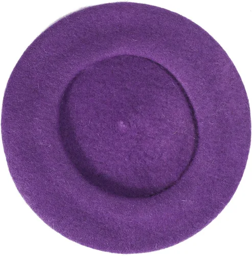 Vista 275 de ZLYC - Boina francesa de lana unicolor para mujeres y niñas