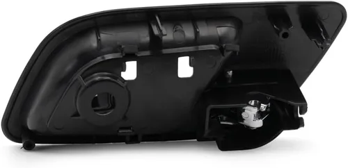Vista 2 de Para GMC Yukon XL 1500 Manija de puerta interior trasera, bisel negro del lado del conductor con palanca cromada 2007-2014 Recorte: SLE/SLT/Denali