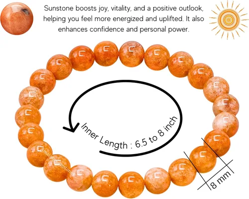 Vista 616 de Amazing Gemstone Pulsera de cristal para mujeres y hombres, pulsera de cristal curativo de protección, pulsera elástica con cuentas de piedras