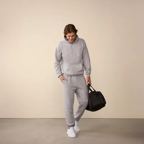 Vista 3 de Hanes Men's Hoodie - EcoSmart Fleece Hooded Sweatshirt for Men & Women - Midweight Fleece - Big & Tall Available