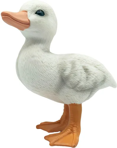 Vista 3 de Figuras realistas de animales de granja de patos de goma, figuras de animales de pato para juguetes de niños, juguetes de baño y para recuerdos