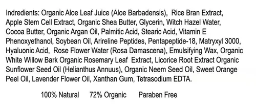 Vista 5 de DNA CODE® - Aceite de argán orgánico de día/noche Wrinke Reduce Cream, w/Argireline, M3000, Célula de tallo de manzana, ácido hialurónico