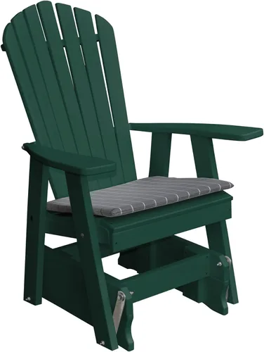 Vista 12 de Furniture Barn USA Poly Adirondack - Silla deslizante color azul Aruba Azul (Aruba Blue)
