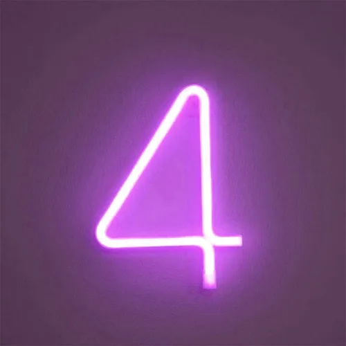 Vista 26 de Letrero de neón, letras de neón, letras del alfabeto de neón iluminadas, letras con luces LED, letras de marquesina iluminadas, batería, USB, rosa