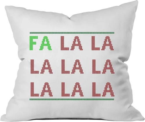 Vista 26 de Oh, Susannah Funda de almohada de 18 x 18 pulgadas con texto en inglés "Baby Its Cold Outside So Let's Cuddle", funda de almohada de Navidad