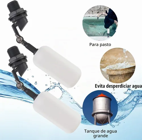Vista 3 de AquaPulse - Llenador automático de agua de 1/2 pulgada - Válvula de bola flotante ajustable para estanques y canales de ganado - Control automático