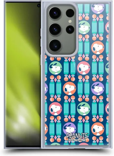 Vista 217 de Head Case Designs Snoopy Deco Dreams - Funda de gel con licencia oficial de Peanuts Blue Pattern [protección de grado militar] compatible con Google