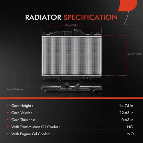 Vista 2 de A-Premium Conjunto de radiador de refrigerante del motor compatible con Mazda CX-3 CX3 2016 2017 2018 2019, 2.0L