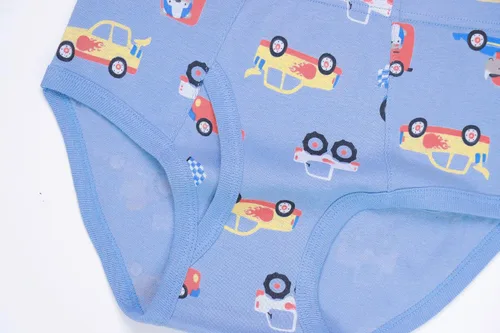 Vista 4 de Sladatona - Ropa interior con diseño de dinosaurio y tiburón para niños pequeños