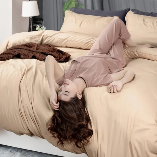 Vista 6 de Utopia Bedding Juego de funda de edredón tamaño individual - 2 piezas con cierre de cremallera - 1 funda de edredón 68X90 pulgadas y 1 funda de Beige
