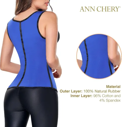 Vista 4 de Ann Chery Chaleco de látex deportivo largo de 3 ganchos para mujer 2022