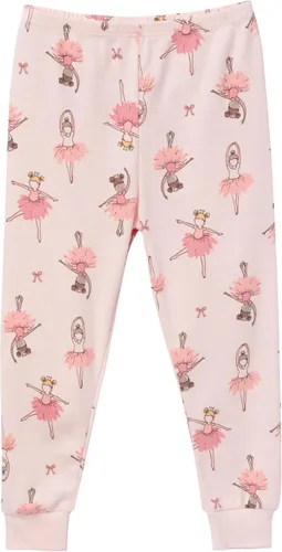 Vista 3 de Conjunto de pijama de 4 piezas con diseño de dinosaurio ajustado para niños Bailarinas