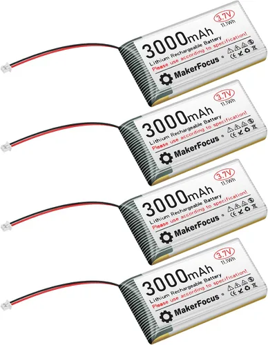 Vista 10 de 3.7V 3000mAh batería recargable de polímero de litio para ESP32 1 unids