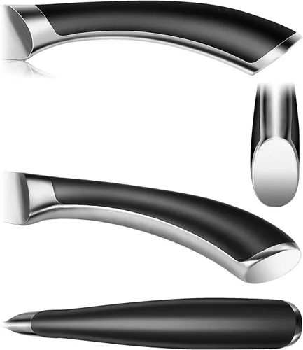 Vista 8 de WELLSTAR Cuchillo de pelar, cuchillo de pelar frutas de borde fino de 3.5 pulgadas con hoja forjada de acero inoxidable alemán súper afilada y mango