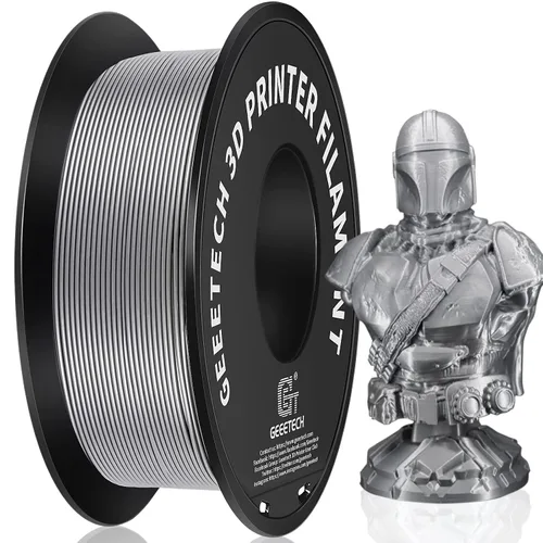 Vista 24 de GEEETECH Filamento PLA de color dorado sedoso de 0.069 libras, filamento de seda brillante para impresora 3D, carrete de 2.2 libras, precisión