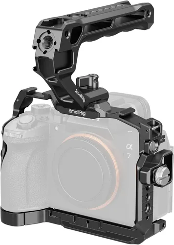 Vista 9 de SmallRig Kit avanzado de jaula A7 V / A7R V / A7 IV Para Sony Alpha 7R V/Alpha 7 IV/ Alpha 7 V, incluye un mango superior/mango lateral/abrazadera