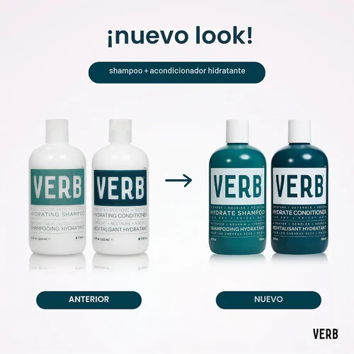 Vista 4 de VERB Hydrate Shampoo limpia el cabello seco y encrespado para reducir el encrespamiento y añadir humedad al cabello