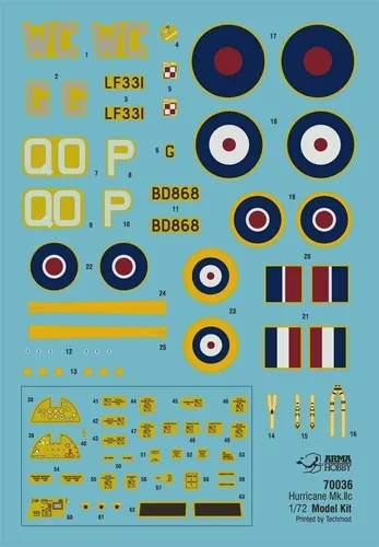 Vista 2 de Arma Hobby Kit modelo Hurricane Mk IIc 1/72