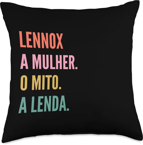 Vista 4 de Funny Portuguese First Name Design - Lennox Throw Pillow