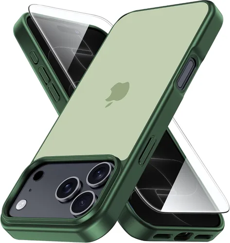 Vista 146 de Yriklso Funda 3 en 1 para iPhone Air, 1 protector de pantalla + 1 lente de cámara, a prueba de golpes para iPhone Air, protección contra caídas
