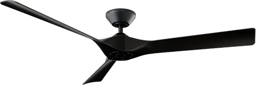 Vista 11 de Torque Smart - Ventilador de techo de 3 aspas para interiores y exteriores, 58 pulgadas, níquel cepillado/ébano con control remoto, funciona
