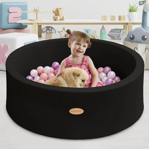 Vista 8 de HARBOLLE Pelotas redondas suaves de espuma viscoelástica de 35.4 pulgadas, no incluidas, corralito para interiores y exteriores, para bebés y niños