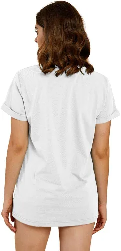 Vista 4 de Cicy Bell Camisetas de verano con estampado de corazón para mujer, estilo casual, manga corta, cuello redondo