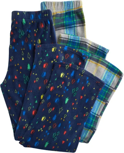 Vista 6 de Eddie Bauer Conjunto de pijama para niño - Acogedor conjunto de ropa de dormir de invierno de forro polar - Camisa de manga larga de 4 piezas