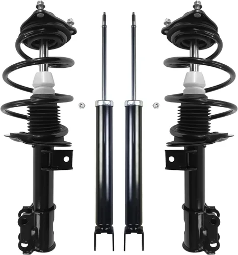 Vista 63 de Detroit Axle - Puntales y Amortiguadores para Chevy Traverse Buick Enclave GMC Acadia Saturn Outlook 2007-2012, 2 puntales delanteros con resorte