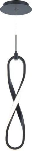 Vista 3 de WAC Lighting dweLED, mini colgante LED Marise 4in 3000K en negro