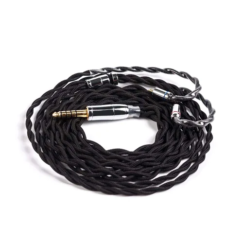Vista 9 de KBEAR - Cable de auriculares de 4 núcleos y 2 pines [suave], cable de actualización 5N UPOCC Singel, cable desmontable IEM con enchufe de 0.098 in