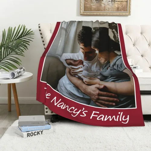 Vista 34 de JCETUNO Regalos personalizados de San Valentín para él y ella, mantas personalizadas con foto, mantas de fotos personalizadas, mantas de fotos