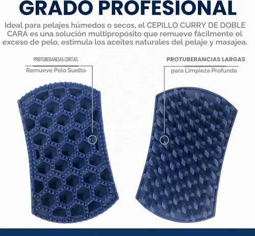 Vista 2 de Four Paws Magic Coat Professional Series Cepillo de curry de doble cara