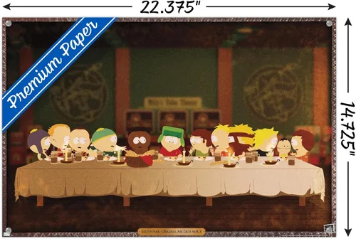 Vista 3 de Trends International South Park - Póster de pared de la última cena, 14.72 x 22.37 pulgadas, paquete de póster y alfiler de alta calidad