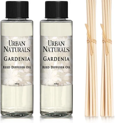 Vista 33 de Urban Naturals Recambio de aceite difusor de varillas ámbar y lavanda, lavanda relajante, ámbar cálido, aroma calmante para habitación, 4 onzas +