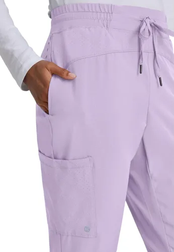 Vista 5 de Barco One Pantalón deportivo, pantalón quirúrgico de altura media, con tejido elástico de 4 vías y 3 bolsillos, para mujer