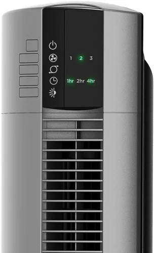 Vista 4 de Lasko Paquete de ventilador de torre oscilante de 48 pulgadas con ventilador giratorio utilitario, control remoto, temporizador, 3 velocidades, negro