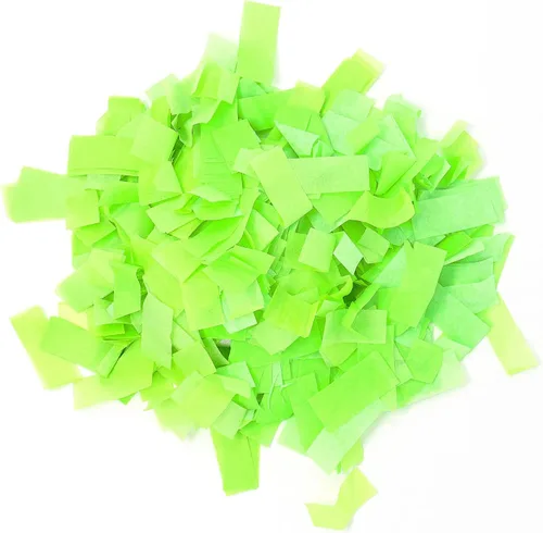 Vista 9 de Ultimate Confetti Confeti rectangular azul reactivo UV - 1 lb