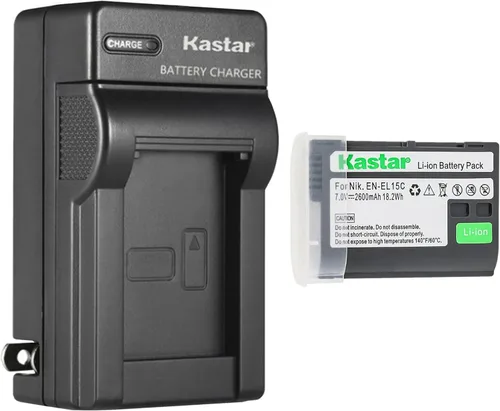 Vista 8 de Kastar Reemplazo del cargador de batería de pared de CA para batería Nikon EN-EL15 EN-EL15a EN-EL15b EN-EL15c EN-EL15e, MH-25 MH-25a MH-25b, MB-D11