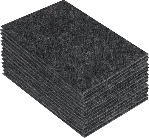 Vista 243 de FabricLA Hojas de fieltro acrílico para manualidades, cuadrados de fieltro precortados suaves de 4 x 4 pulgadas (3.9 in x 3.9 in), utiliza hojas