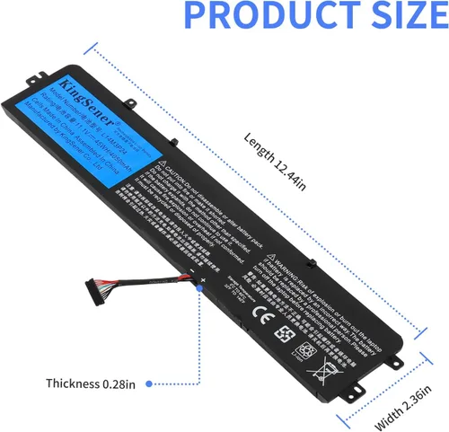 Vista 4 de Batería portátil de 45 Wh para Lenovo Y700 Y520 - L14M3P24 11.1V