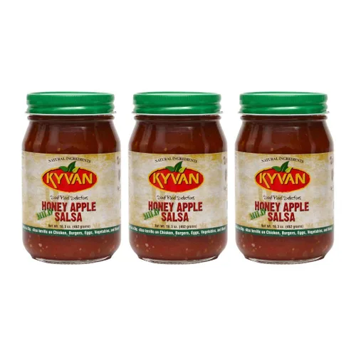 Vista 13 de KYVAN Salsa de manzana con miel caliente y suave - Paquete de 2