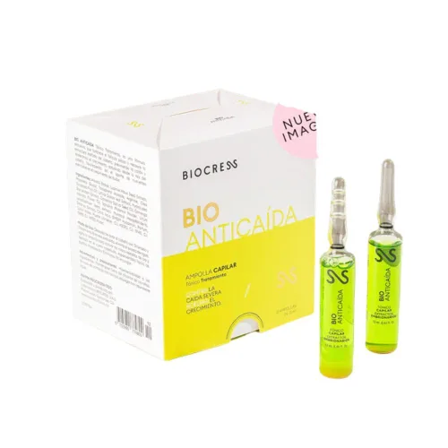 Vista 2 de Ampollas activan biocress de crecimiento (12 Pack) biocress 10 ampolletas para el cabello Bioanticaida Ampolla capilar