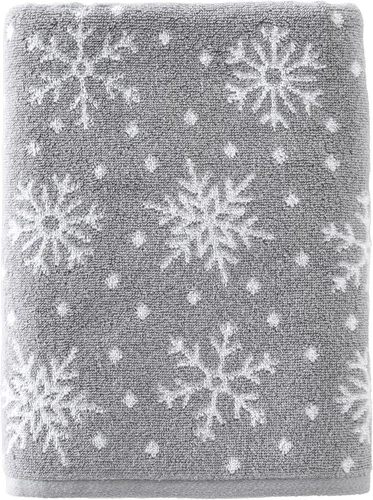 Vista 19 de SKL Home Toalla de baño de Navidad/Winter Fair Isle, color rojo