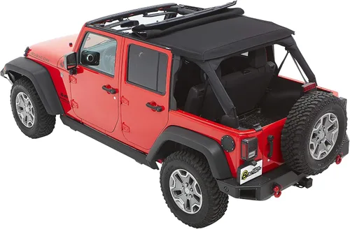 Vista 7 de Bestop 56853-35 - Toldo Trektop Black Diamond para Jeep Wrangler JK Unlimited de 4 puertas 2007-2018