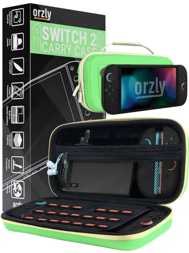 Vista 35 de Orzly Carry Case for Nintendo Switch Lite - Portable Travel Carry Case with storage for Switch Lite Games & Accessories [Solid Black]