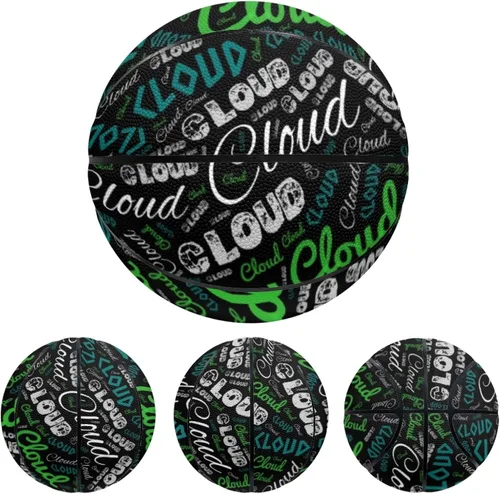 Vista 6 de Baloncesto personalizado con nombre, nombre impreso personalizado, tamaño 7 (29.5 pulgadas), talla 5 (27.5 pulgadas), regalo de cumpleaños, regalos