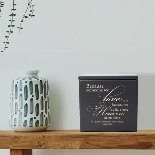 Vista 2 de LifeSong Milestones Urnas para cenizas masculinas y femeninas Urnas de cremación personalizadas para cenizas humanas, pequeña caja decorativa